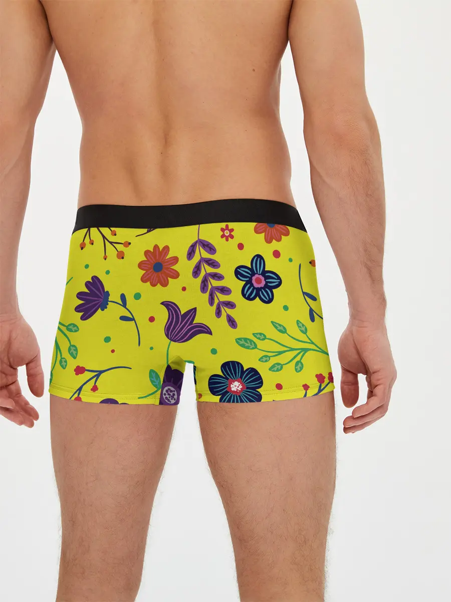 Мужские трусы боксеры / Цветочный микс