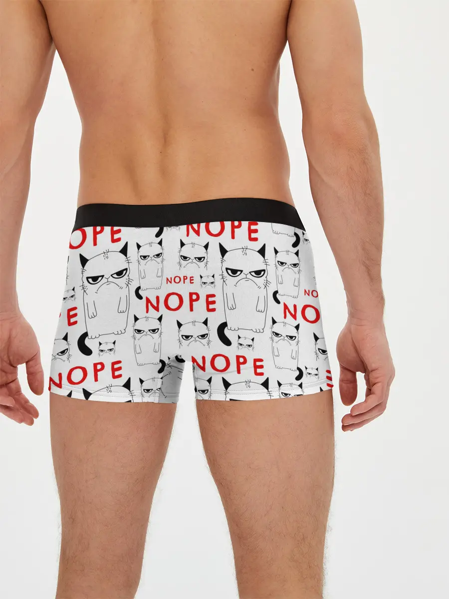 Мужские трусы боксеры / Grumpy Cat. Nope!