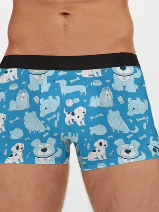 Мужские трусы боксеры / Собачки