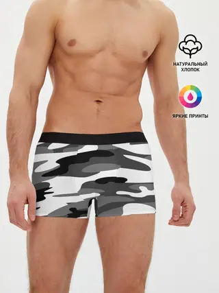 Мужские трусы боксеры / Камуфляж Sabaton без лого