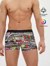 Мужские трусы боксеры / Cars Stickerbombing