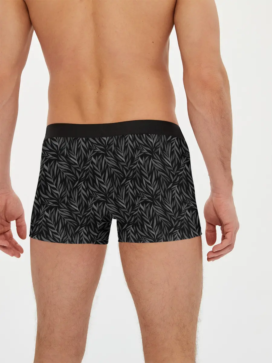 Мужские трусы боксеры / Растительный орнамент