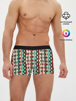 Мужские трусы боксеры / Маленькие Ёлочки