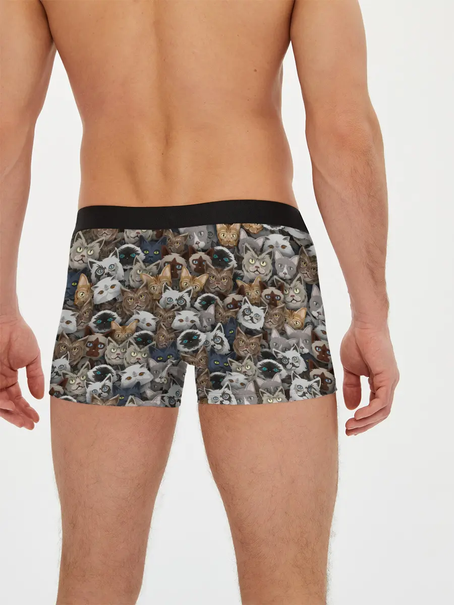 Мужские трусы боксеры / Коты разных пород