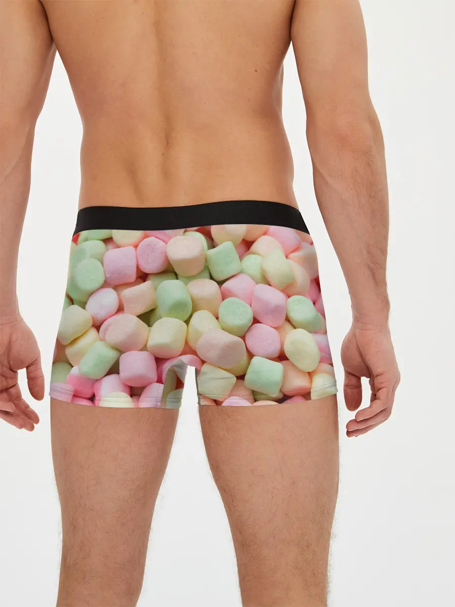 Мужские трусы боксеры / маршмэлов зефирки нежные