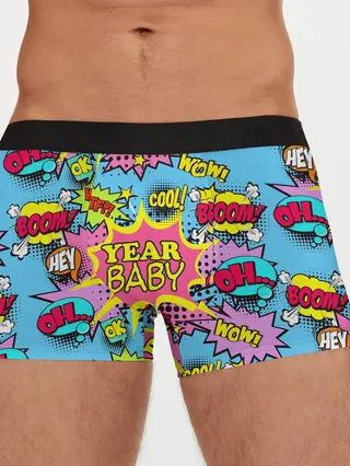 Мужские трусы боксеры / Year baby Pop art print
