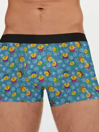 Мужские трусы боксеры / Праздничные Колокольчики