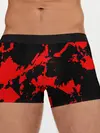 Мужские трусы боксеры / Красный на черном