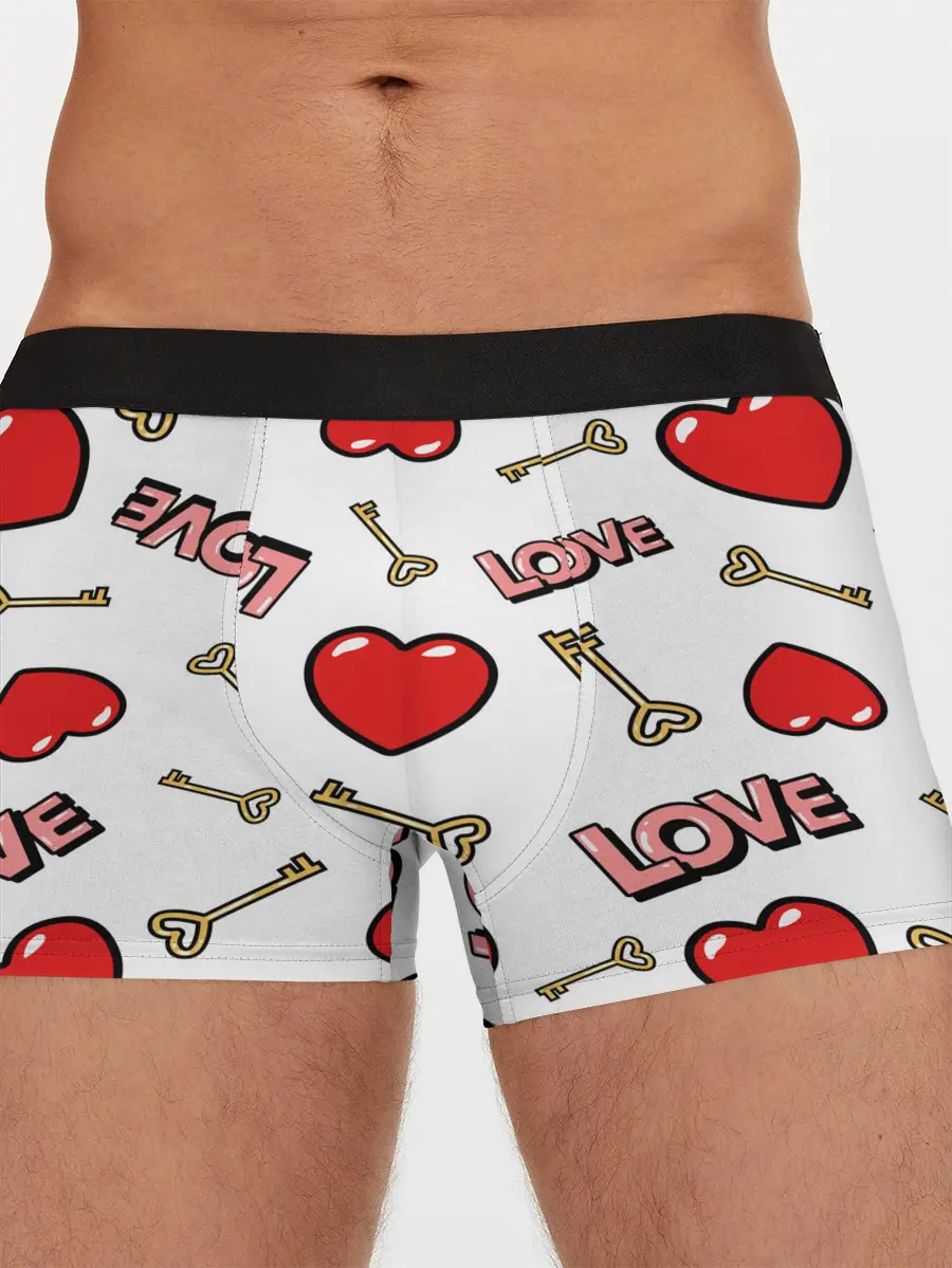 Мужские трусы боксеры / Valentines Day