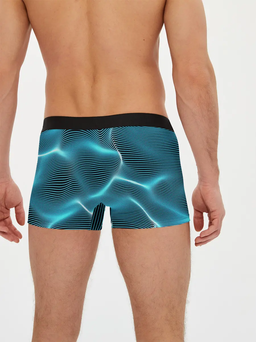 Мужские трусы боксеры / Neon lines