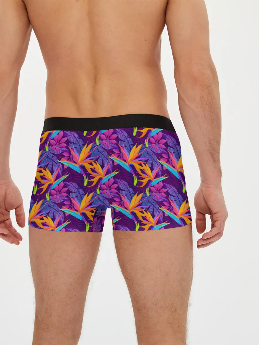 Мужские трусы боксеры / Тропические листья