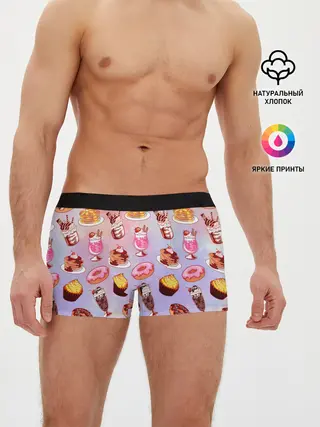 Мужские трусы боксеры / Очень Сладкий Паттерн