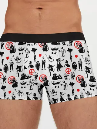 Мужские трусы боксеры / Banksy