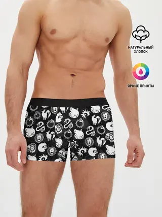Мужские трусы боксеры / SEVEN DEADLY SINS СИМВОЛЫ