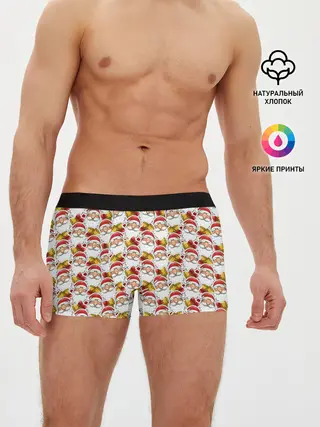 Мужские трусы боксеры / Дед Мороз