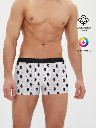 Мужские трусы боксеры / Паттерн из монокум