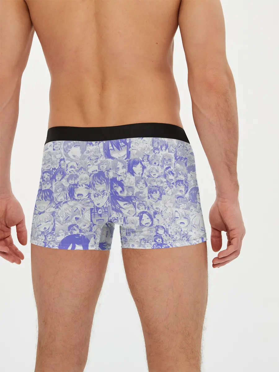 Мужские трусы боксеры / AHEGAO BLUE