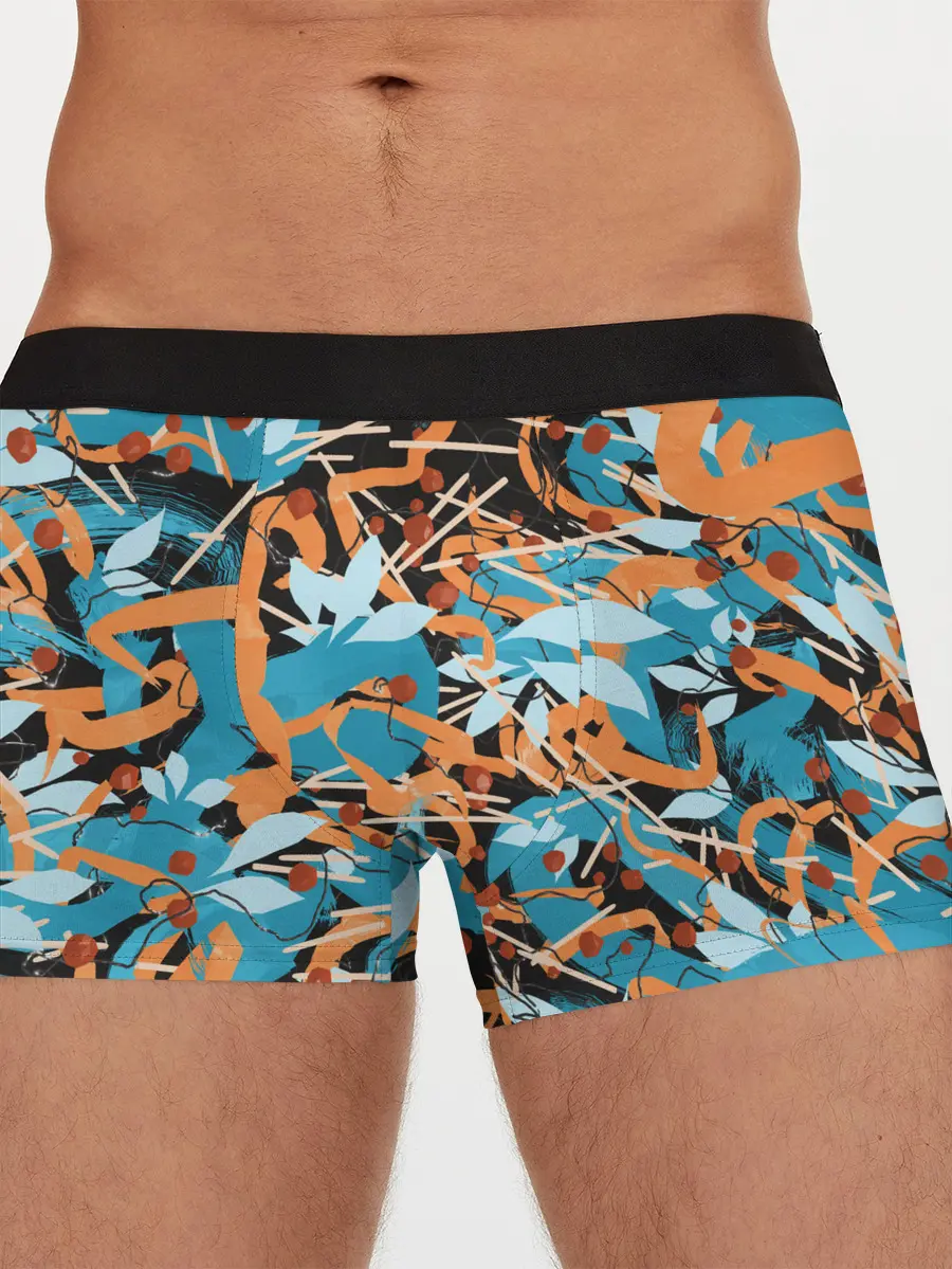 Мужские трусы боксеры / Яркие линии