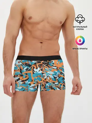 Мужские трусы боксеры / Яркие линии