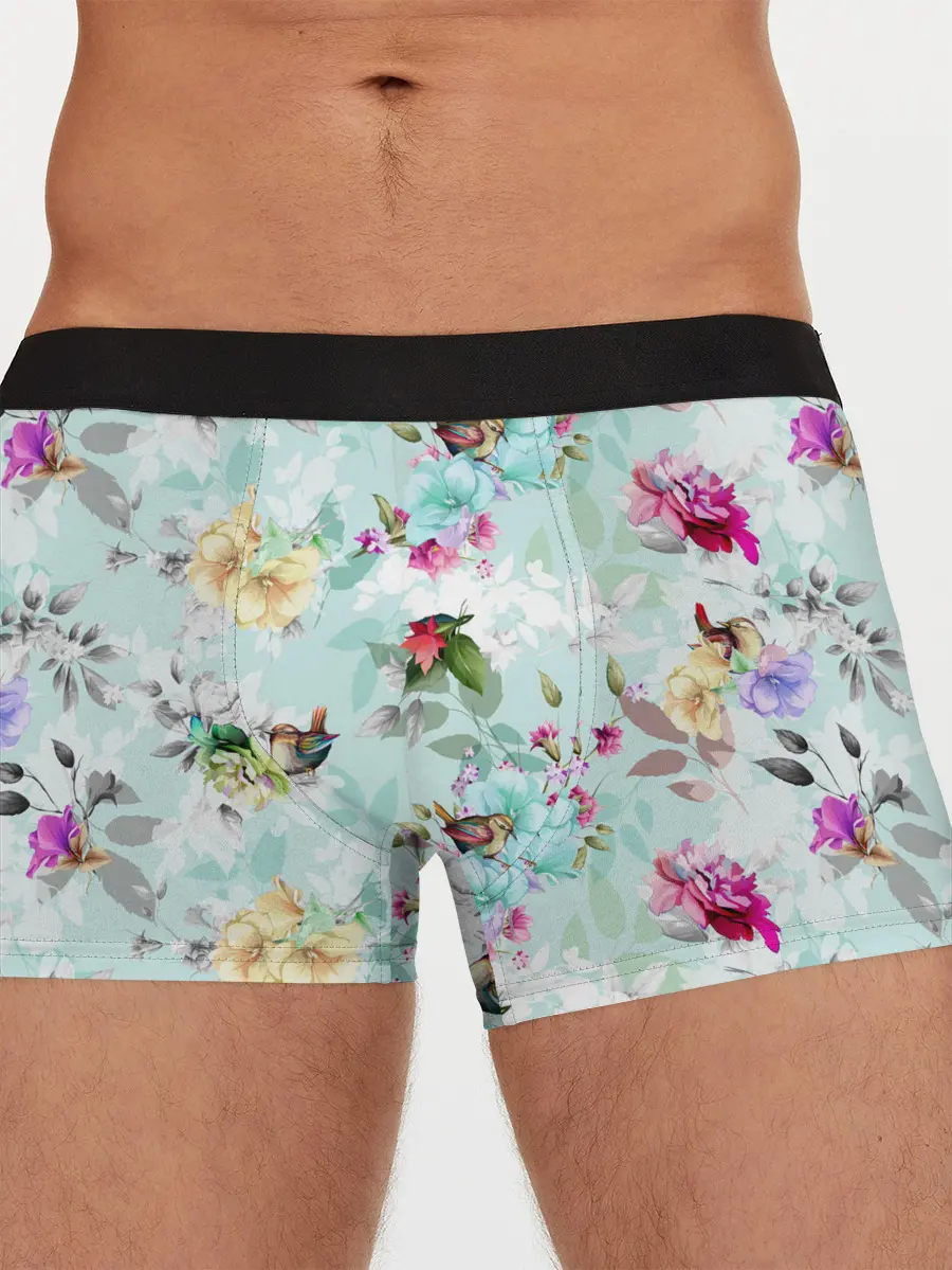 Мужские трусы боксеры / Весенние цветы
