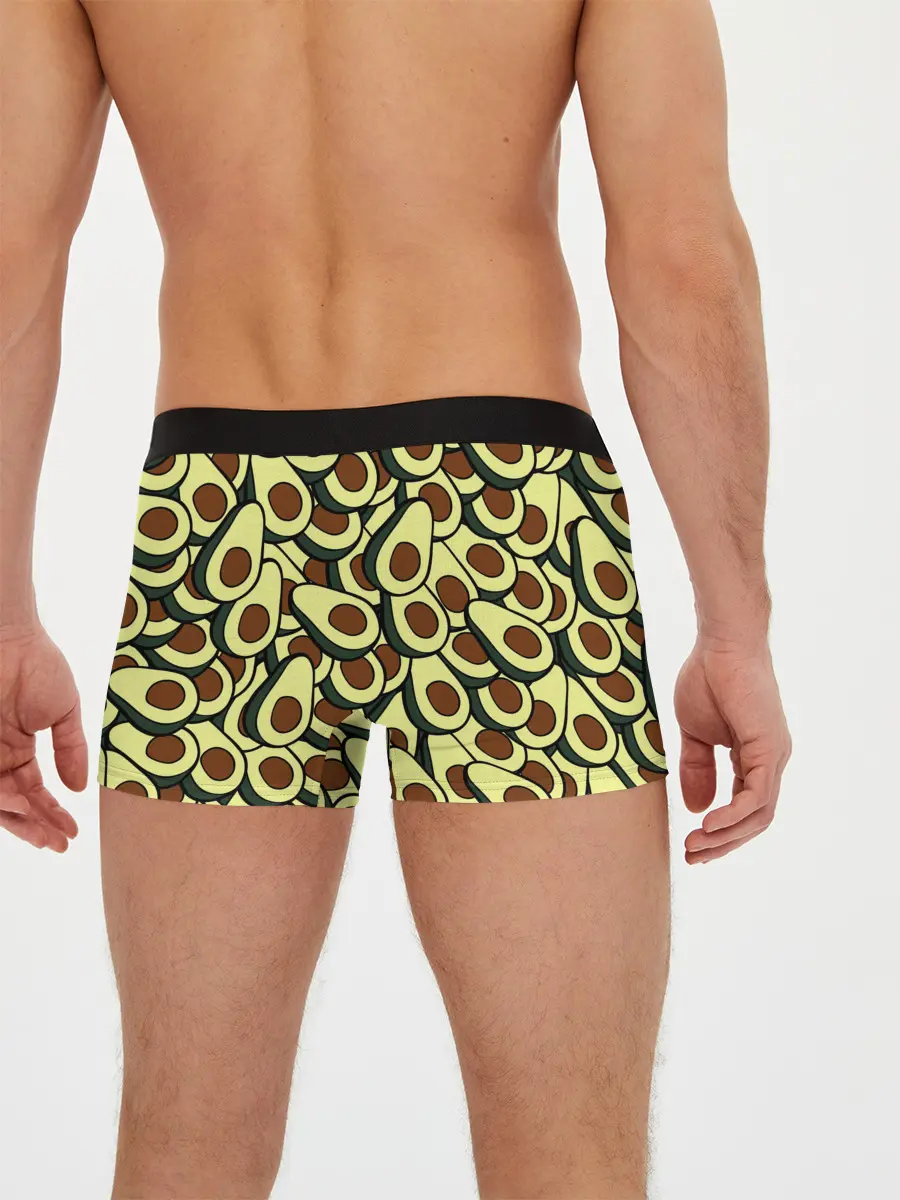 Мужские трусы боксеры / Авокадо