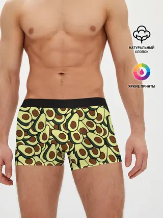Мужские трусы боксеры / Авокадо