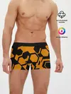 Мужские трусы боксеры / КИБЕРПАНК, жёлтый