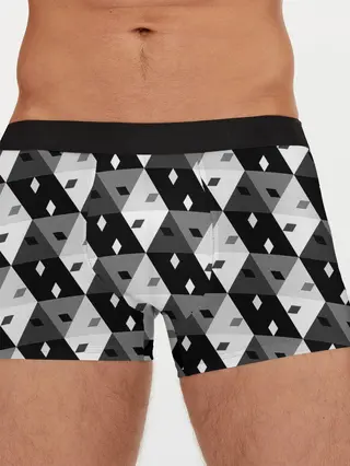 Мужские трусы боксеры / Абстрактные кубики