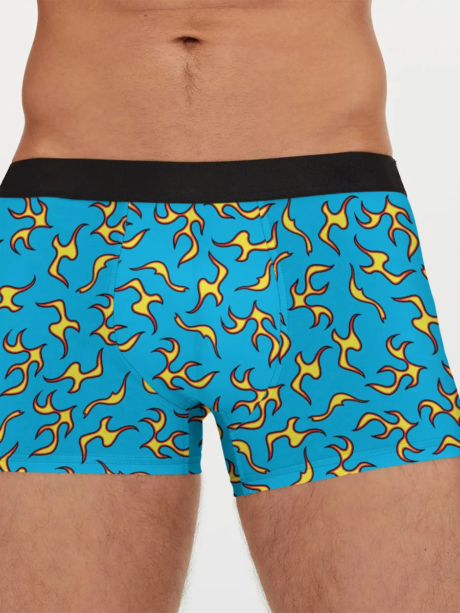 Мужские трусы боксеры / ОГОНЬ / УЗОР / FIRE