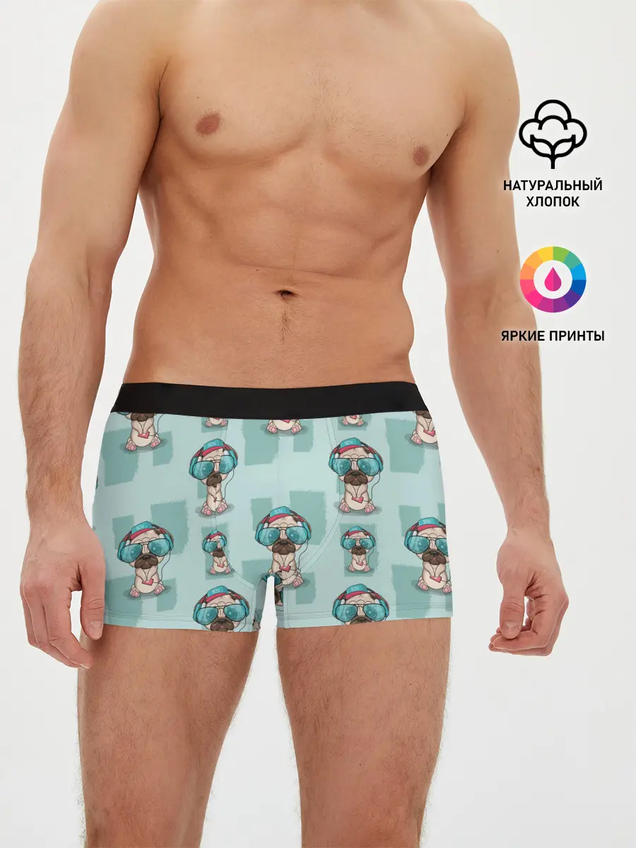 Мужские трусы боксеры / Крутой песик