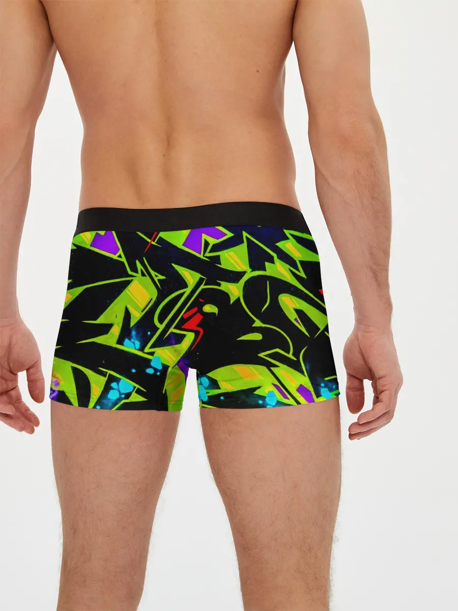 Мужские трусы боксеры / Кислотное Граффити