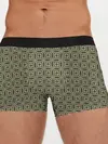 Мужские трусы боксеры / Абстракция из зеленых квадратов