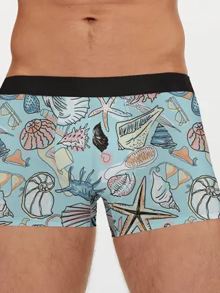 Мужские трусы боксеры / Морские обитатели