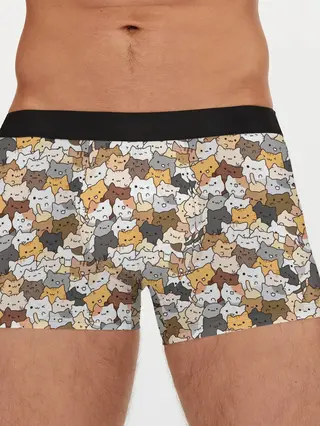Мужские трусы боксеры / Котики муркотики