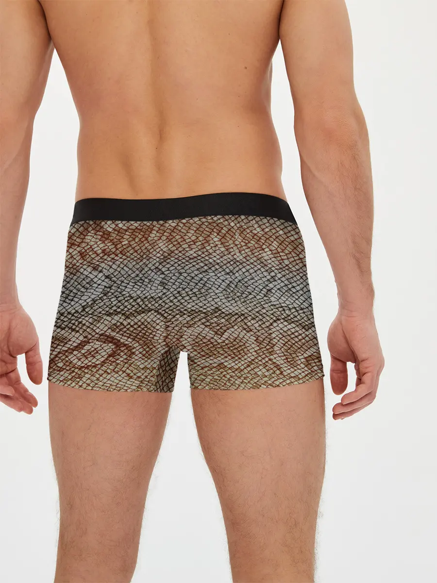 Мужские трусы боксеры / Snake skin