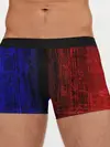 Мужские трусы боксеры / Сине-Красная Текстура