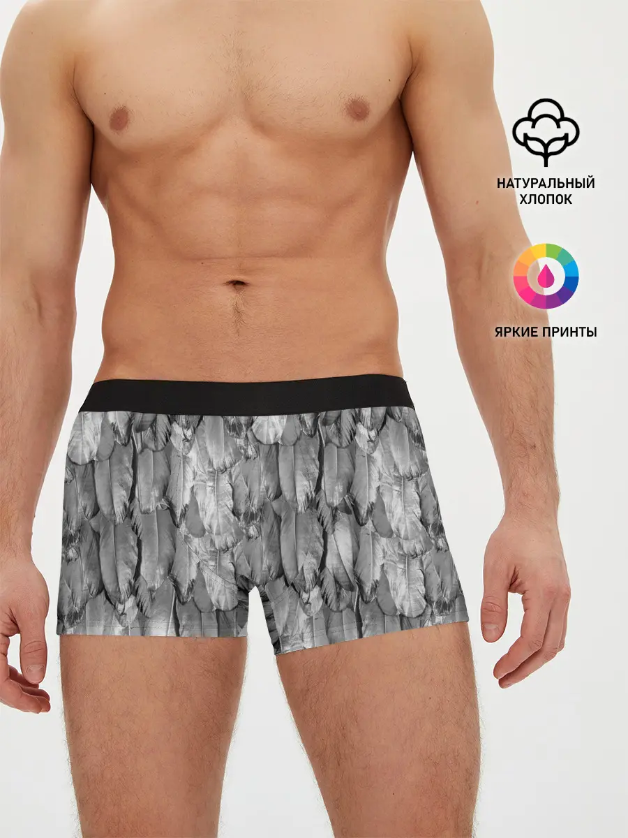 Мужские трусы боксеры / White Raven