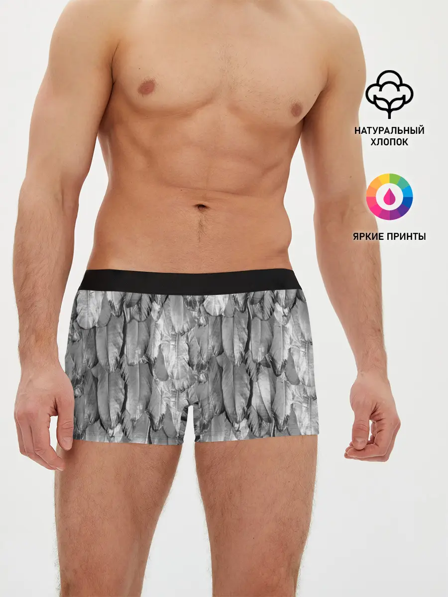 Мужские трусы боксеры / White Raven