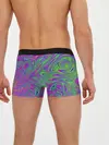 Мужские трусы боксеры / Неоновый абстрактный узор