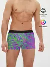Мужские трусы боксеры / Неоновый абстрактный узор