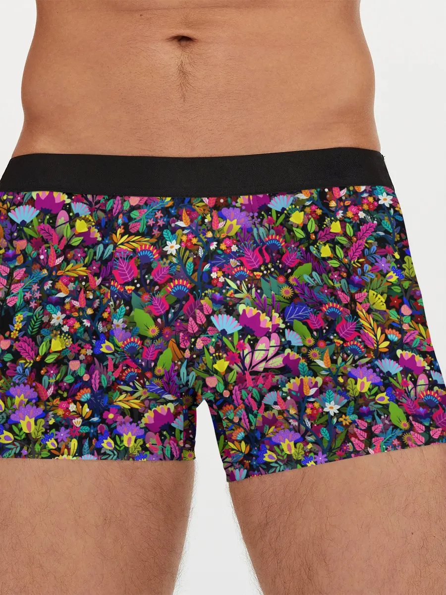 Мужские трусы боксеры / Мистические цветы