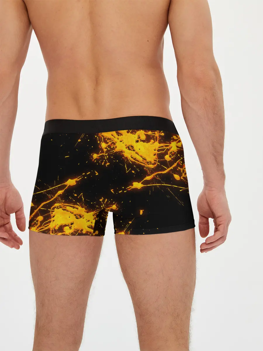 Мужские трусы боксеры / БРЫЗГИ КРАСКИ NEON