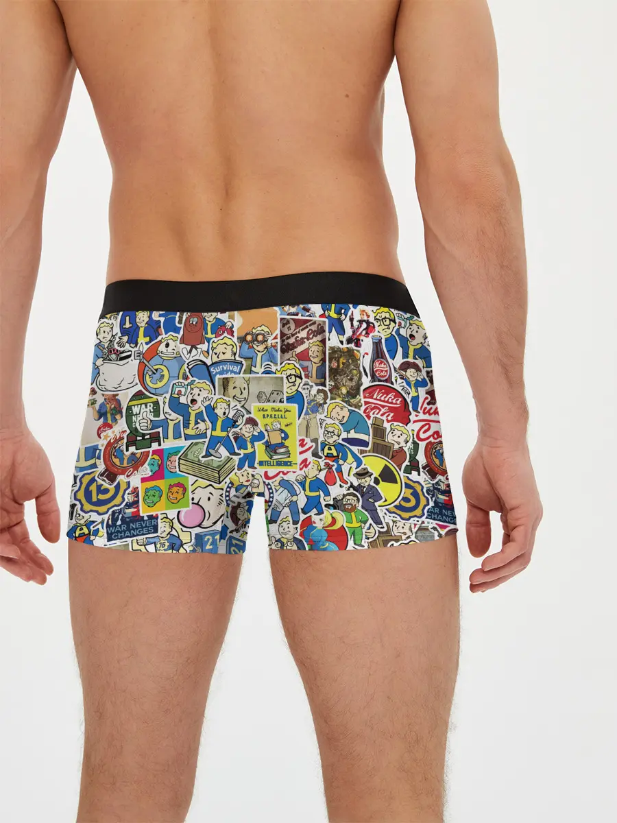 Мужские трусы боксеры / FALLOUT STICKER BOMBING