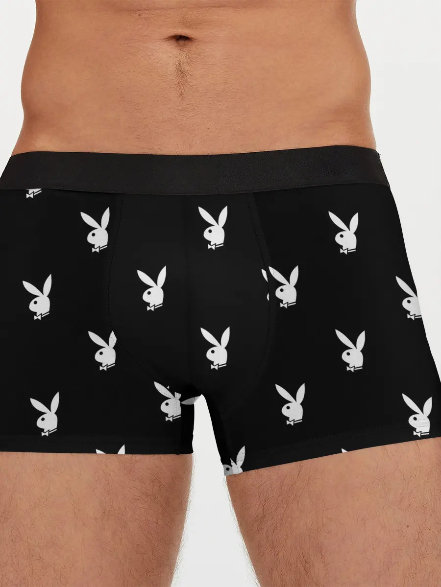 Мужские трусы боксеры / ПЛЕЙБОЙ ПАТТЕРН | PLAYBOY PATTERN