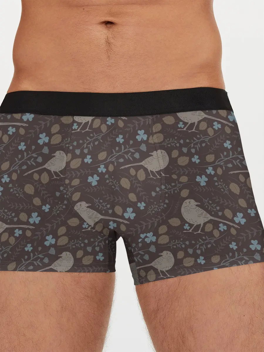 Мужские трусы боксеры / Осенняя абстракция