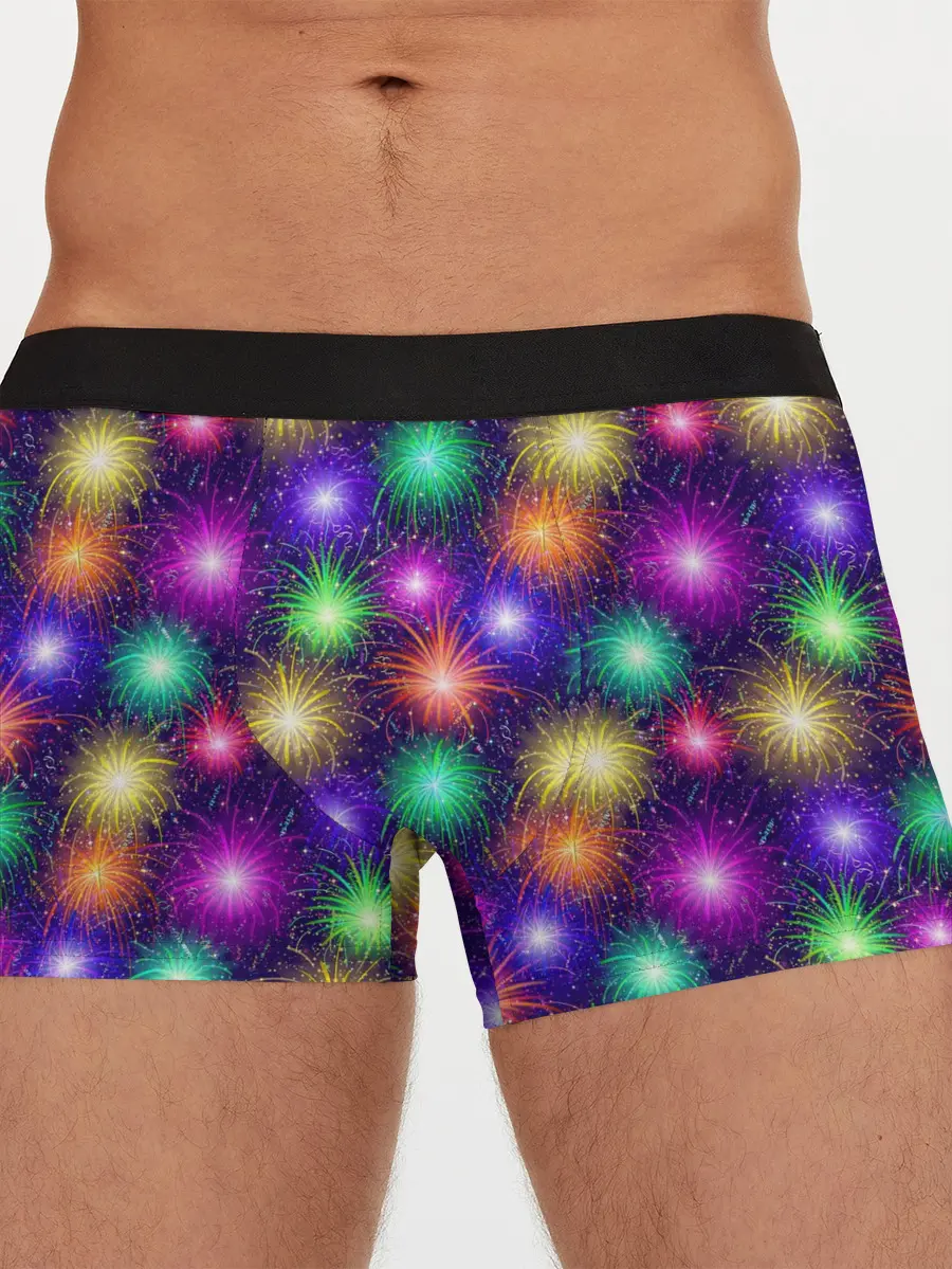 Мужские трусы боксеры / Фейерверк