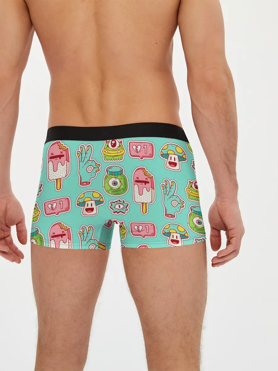 Мужские трусы боксеры / Яркие монстрики