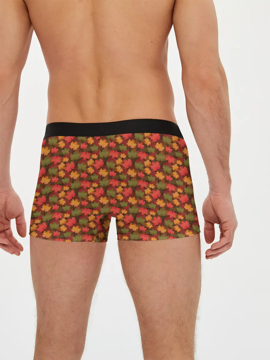 Мужские трусы боксеры / Maple leaves