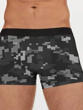 Мужские трусы боксеры / Пиксельный камуфляж