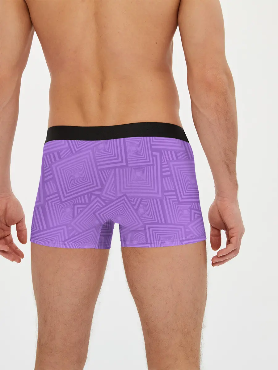 Мужские трусы боксеры / Квадраты в квадратах